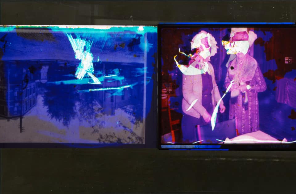 20 years underground - slide projection view